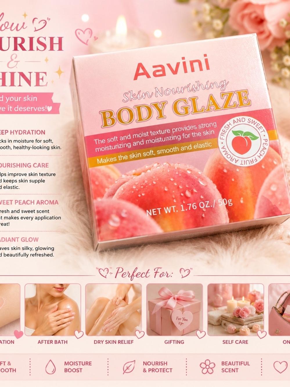 Peach Body Glaze - Pink